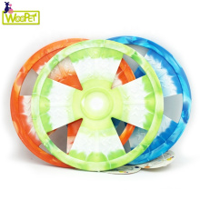 Color Mixture TPR Dog Training Soft Frisbeed flying flap disc fetch fun dog interactive toys
